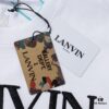 6931a49fccd8ab3d7af98ead LANVIN LF38 New Arrival Cheng Yi Same Style Short Sleeve Embroidered Logo Letter Casual T-Shirt Round Neck Unisex Top