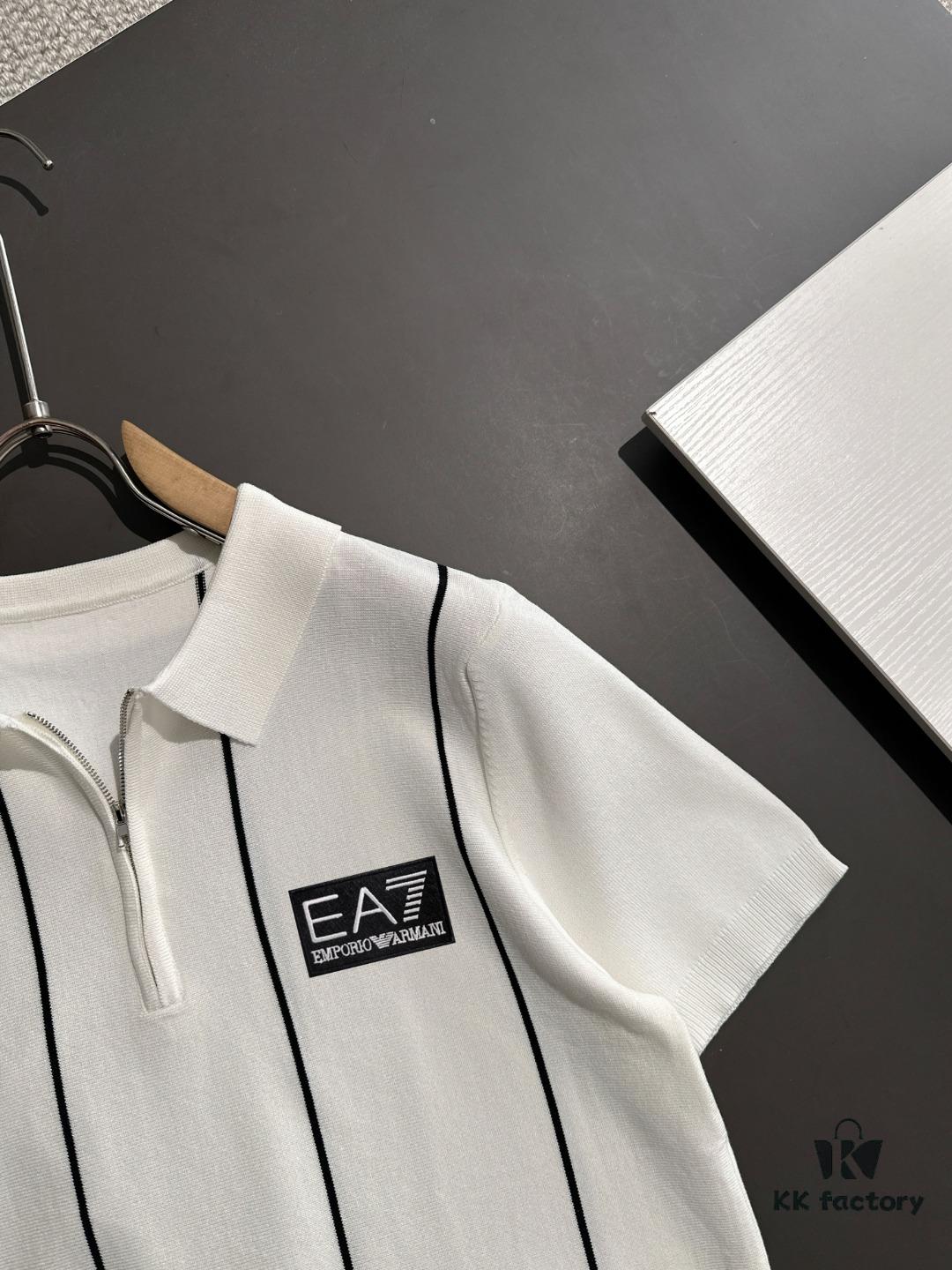 6931a4a3ccd8ab3d7af98ef1 High-Quality Armani 2025 Spring/Summer New Men's Collar Short-Sleeve T-Shirt
