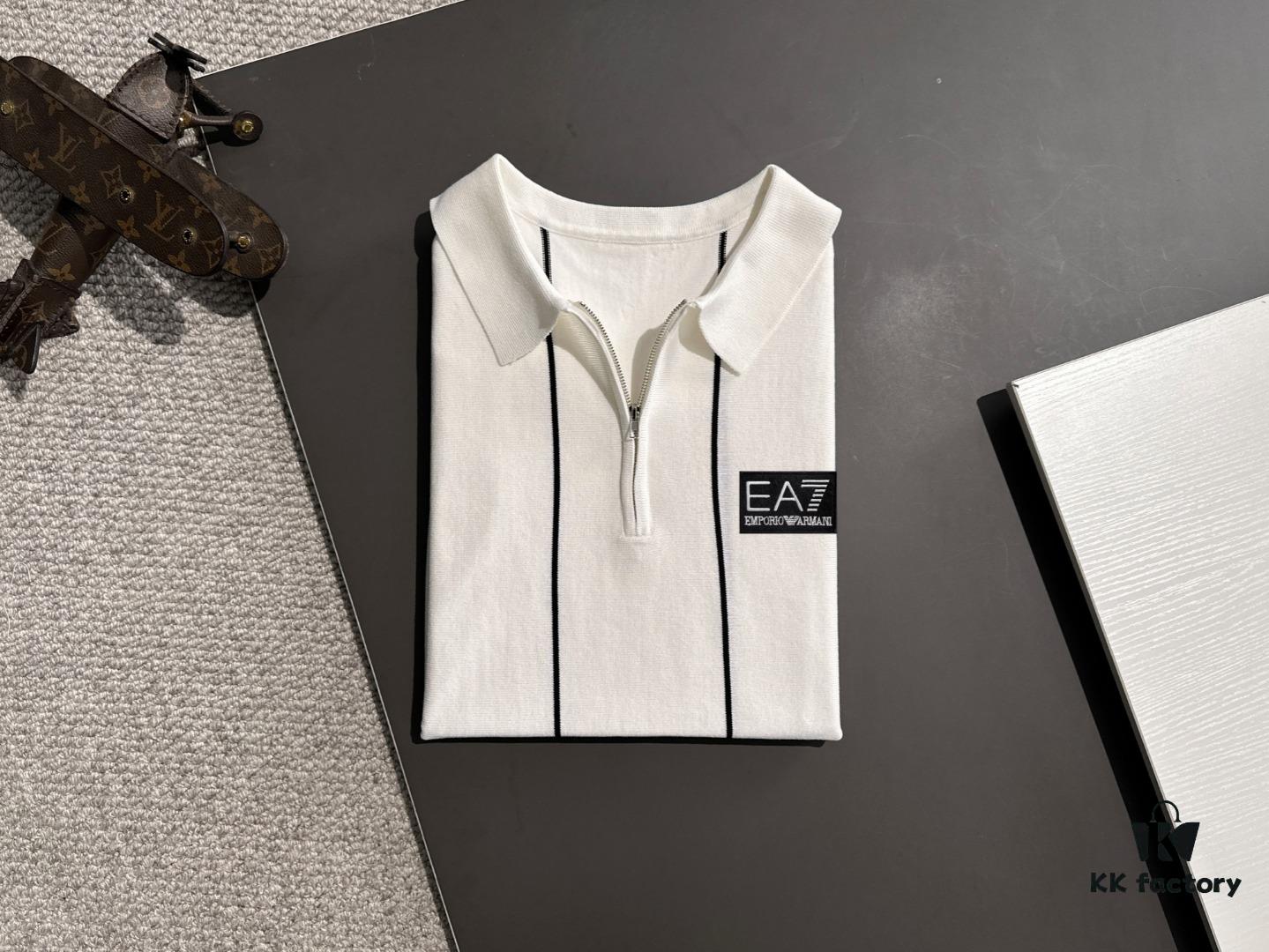 6931a4a3ccd8ab3d7af98ef7 High-Quality Armani 2025 Spring/Summer New Men's Collar Short-Sleeve T-Shirt