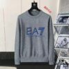 6931a4a5ccd8ab3d7af98f1f ARMANI Men's Autumn-Winter Classic Round-Neck Wool Pullover Sweater, 2025 New Arrival, Premium Wool Blend, Slim Fit, Timeless Design with Contrasting Logo
