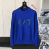 6931a4a5ccd8ab3d7af98f22 ARMANI Men's Autumn-Winter Classic Round-Neck Wool Pullover Sweater, 2025 New Arrival, Premium Wool Blend, Slim Fit, Timeless Design with Contrasting Logo