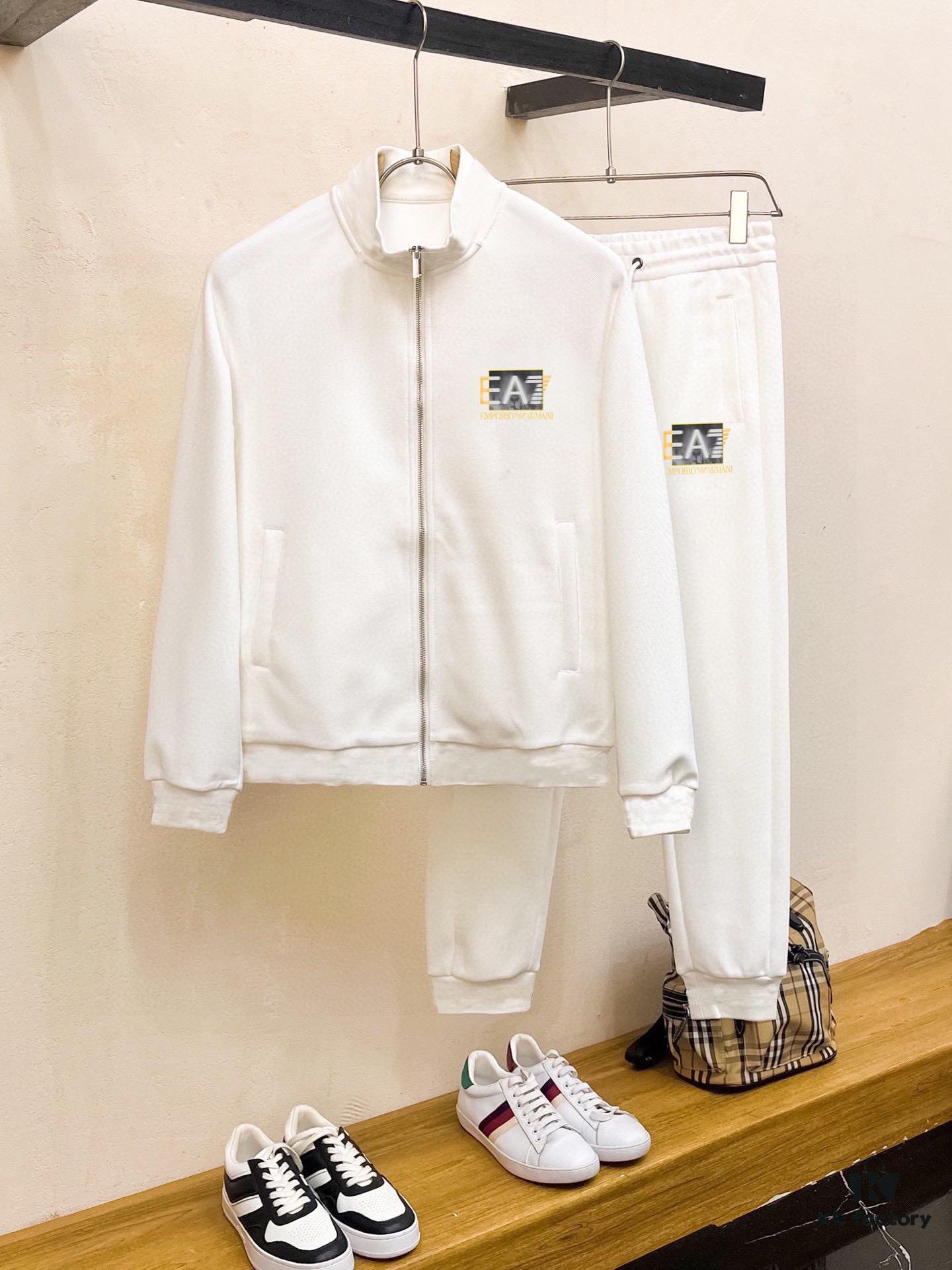 6931a4a9ccd8ab3d7af98f54 ARMANI 2025 New Arrival Cardigan Sweatshirt Set, 100% Premium Natural Roman Cotton, Elegant and Comfortable Unisex Fit