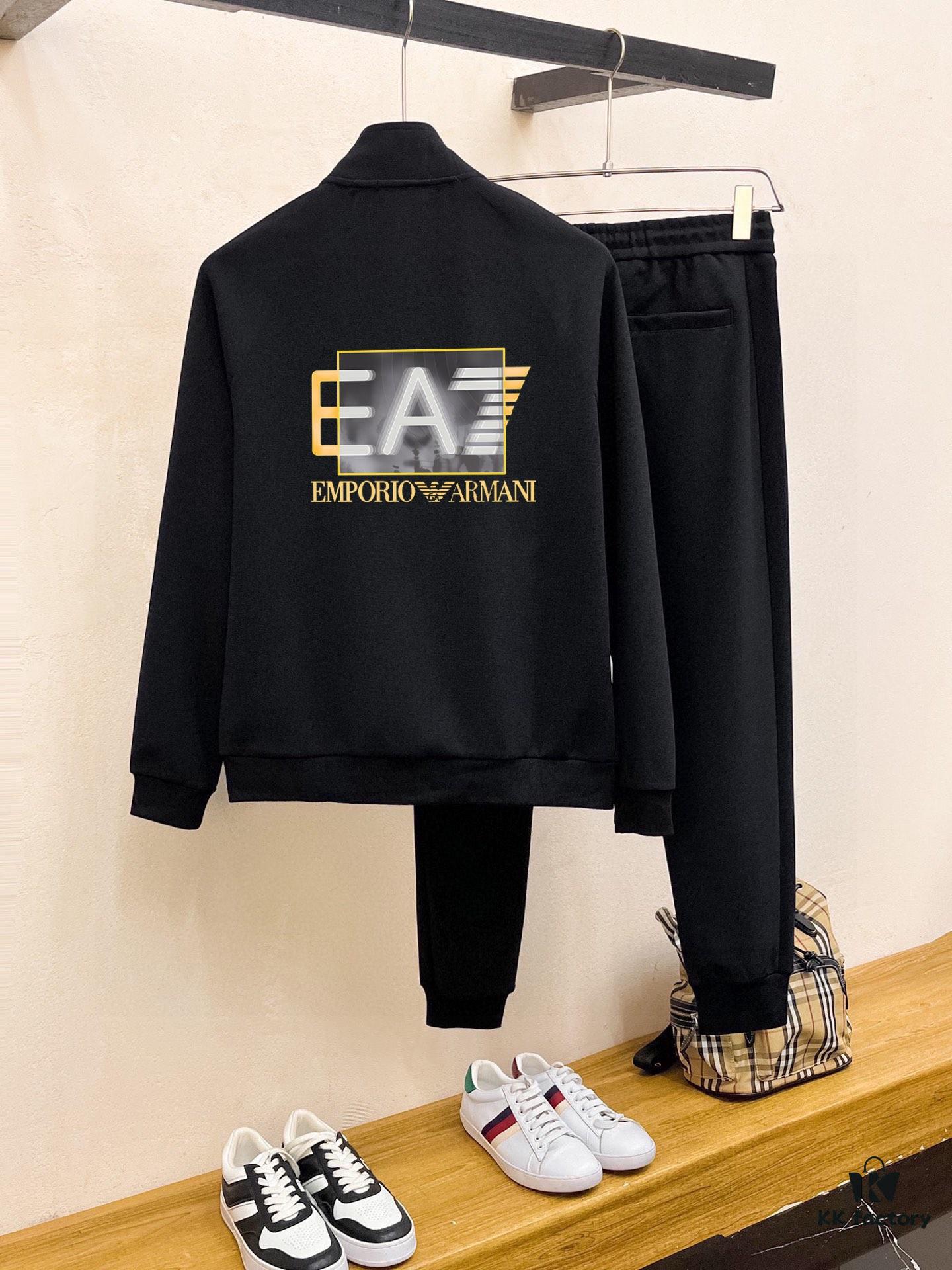 6931a4a9ccd8ab3d7af98f55 ARMANI 2025 New Arrival Cardigan Sweatshirt Set, 100% Premium Natural Roman Cotton, Elegant and Comfortable Unisex Fit