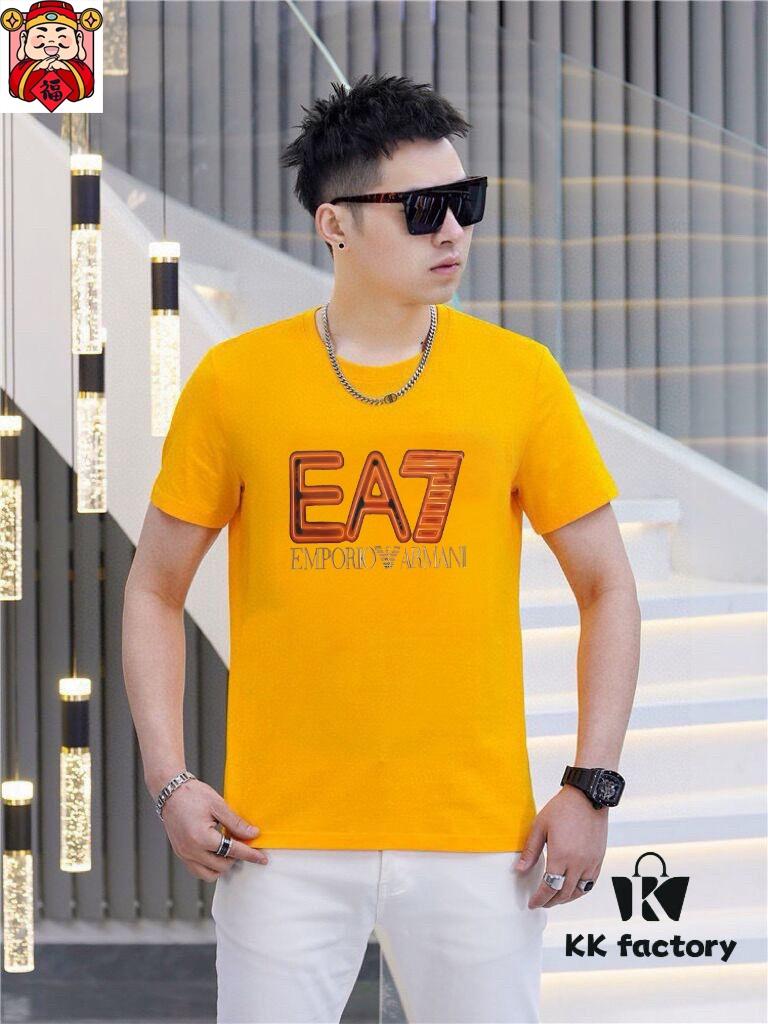 6931a4aaccd8ab3d7af98f60 Armani Men's Casual Short-Sleeve T-Shirt, 2025 Spring/Summer New Arrival, Premium Logo Craftsmanship, Imported Silk-Cotton Fabric, Stylish and Versatile Design