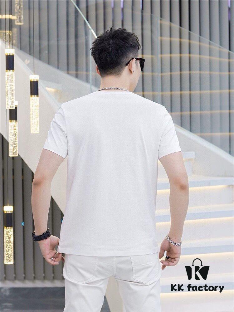 6931a4aaccd8ab3d7af98f62 Armani Men's Casual Short-Sleeve T-Shirt, 2025 Spring/Summer New Arrival, Premium Logo Craftsmanship, Imported Silk-Cotton Fabric, Stylish and Versatile Design