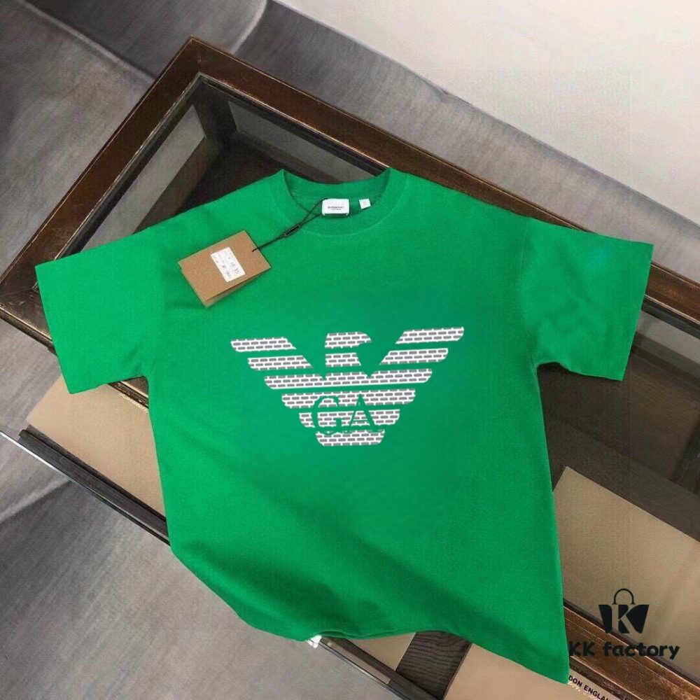 6931a4abccd8ab3d7af98f77 ARMANI Men's Casual Short-Sleeve T-Shirt, Spring/Summer 2025 New Arrival, Premium Logo Design, Imported Silk-Cotton Fabric, Stylish and Versatile for Big and Tall