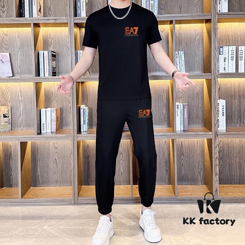 6931a4acccd8ab3d7af98f80 ARMANI Men's High-Quality Double-Mercerized Cotton Suit - Summer Fashion Trend, Premium Imported Fabric, Versatile and Stylish