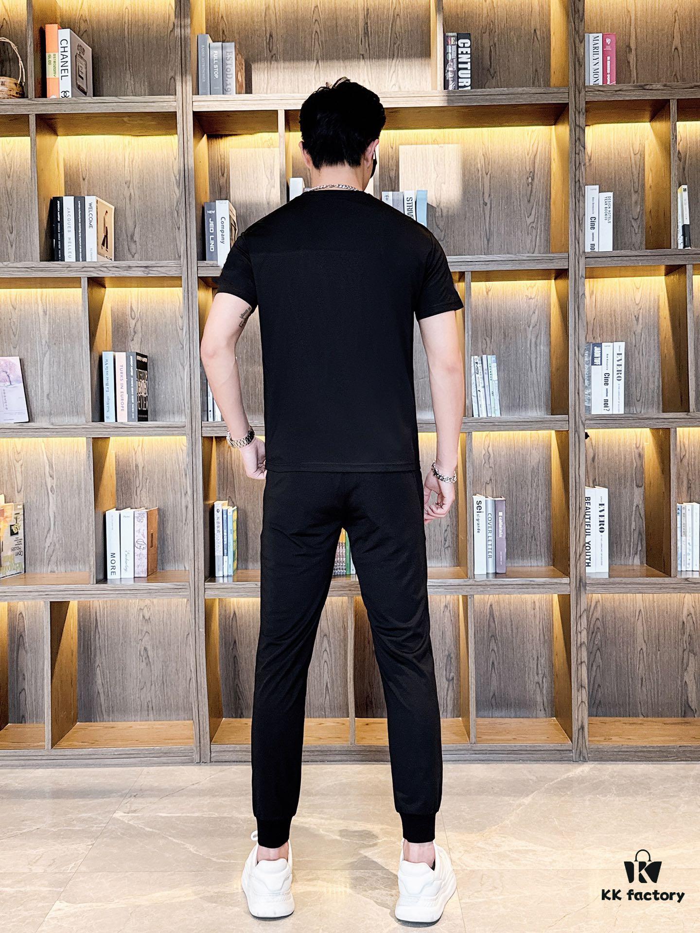 6931a4acccd8ab3d7af98f82 ARMANI Men's High-Quality Double-Mercerized Cotton Suit - Summer Fashion Trend, Premium Imported Fabric, Versatile and Stylish