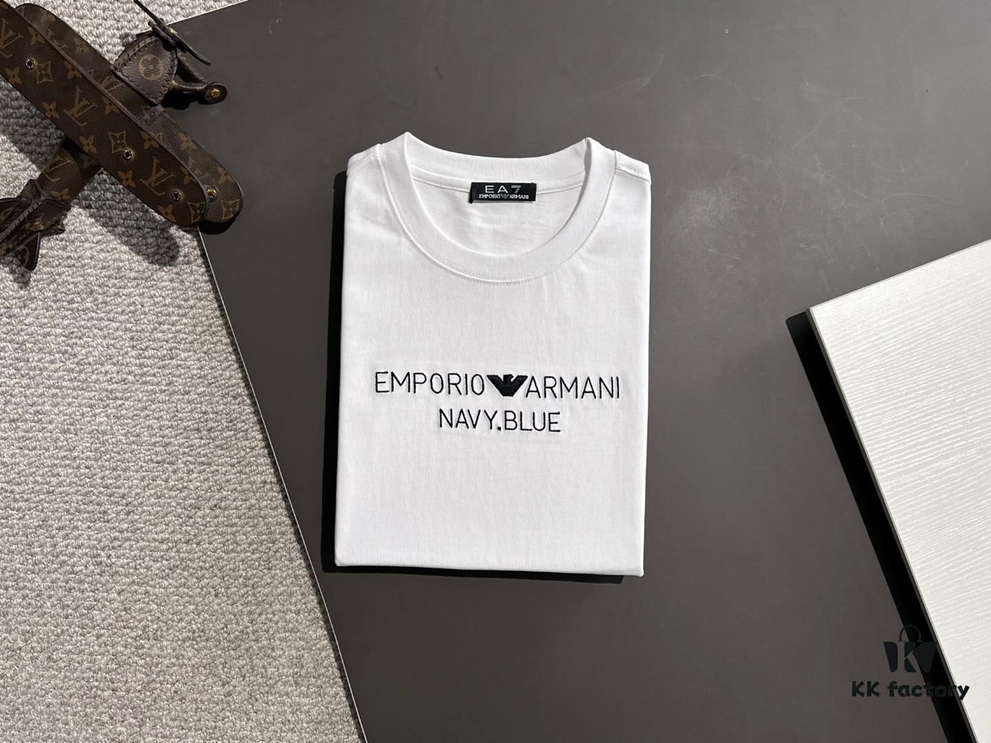 6931a4adccd8ab3d7af98f99 Armani 2025 Spring Collection Heavyweight 260g High-Density Short Sleeve Unisex Fashion Runway Piece (Premium Quality, Exclusive Design)