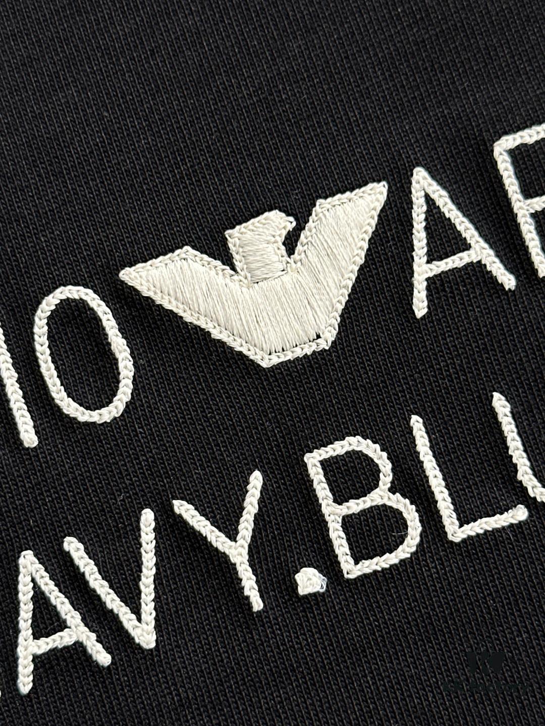 6931a4adccd8ab3d7af98f9e Armani 2025 Spring Collection Heavyweight 260g High-Density Short Sleeve Unisex Fashion Runway Piece