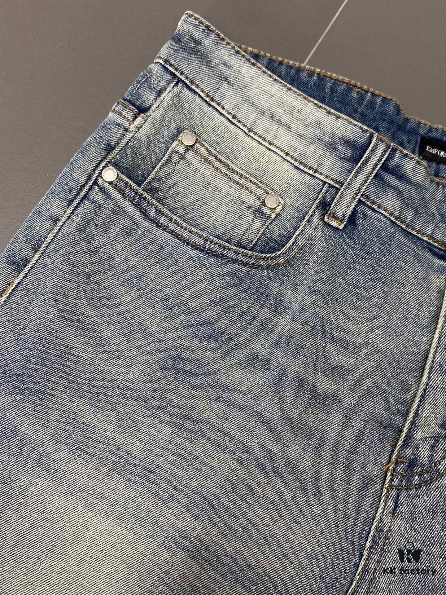 6931a4b2ccd8ab3d7af98ff7 ARMANI Men's Premium Casual Jeans, Exclusive New Arrival, High-End Version, Breathable Comfortable Fabric, Soft and Smooth Texture, Modern Relaxed Fit Design