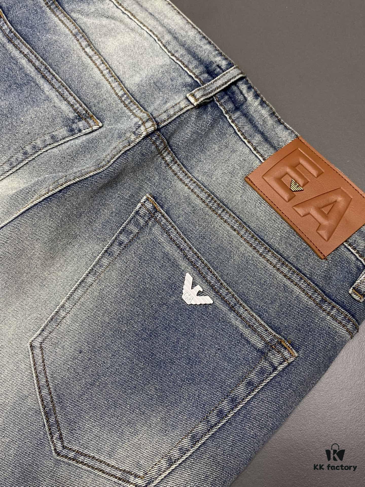 6931a4b2ccd8ab3d7af98ffa ARMANI Men's Premium Casual Jeans, Exclusive New Arrival, High-End Version, Breathable Comfortable Fabric, Soft and Smooth Texture, Modern Relaxed Fit Design