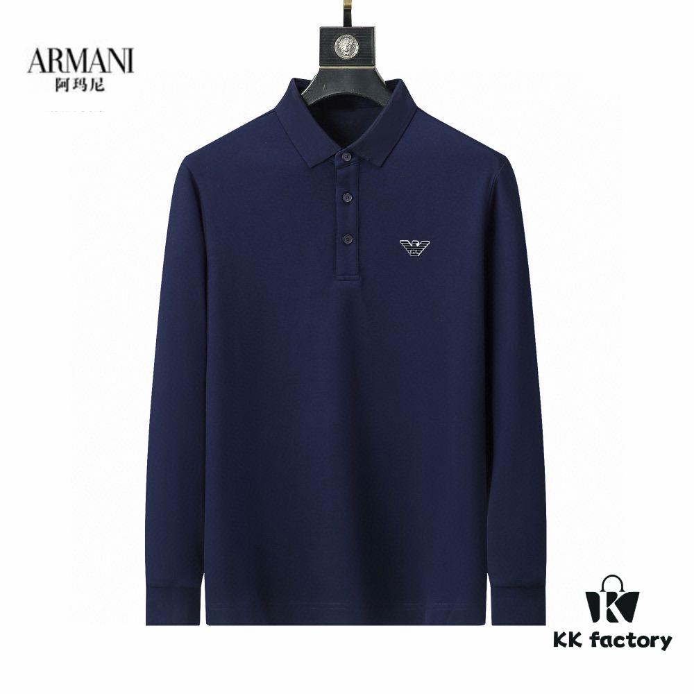 6931a4b3ccd8ab3d7af99006 Armani🔥 Latest Custom Tailored Collar Long Sleeve T-Shirt Polo
