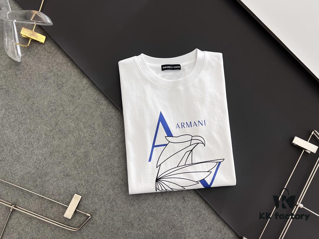 6931a4b6ccd8ab3d7af9903e ARMANI 2025 Latest Print Short Sleeve T-Shirt, High-Quality Cabinet Original Order, Top-Tier Craftsmanship with Imported Fabric