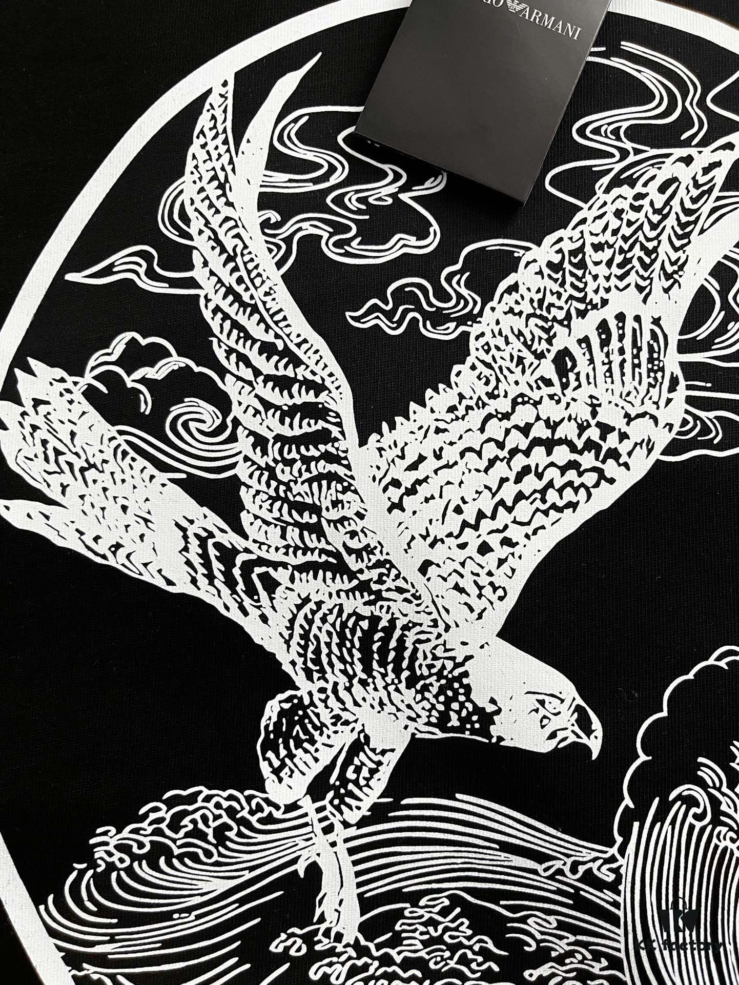 ARMANI 2025 Latest Print Short Sleeve T-Shirt, High-Quality Cabinet Original Order, Top-Tier Craftsmanship with Imported Fabric