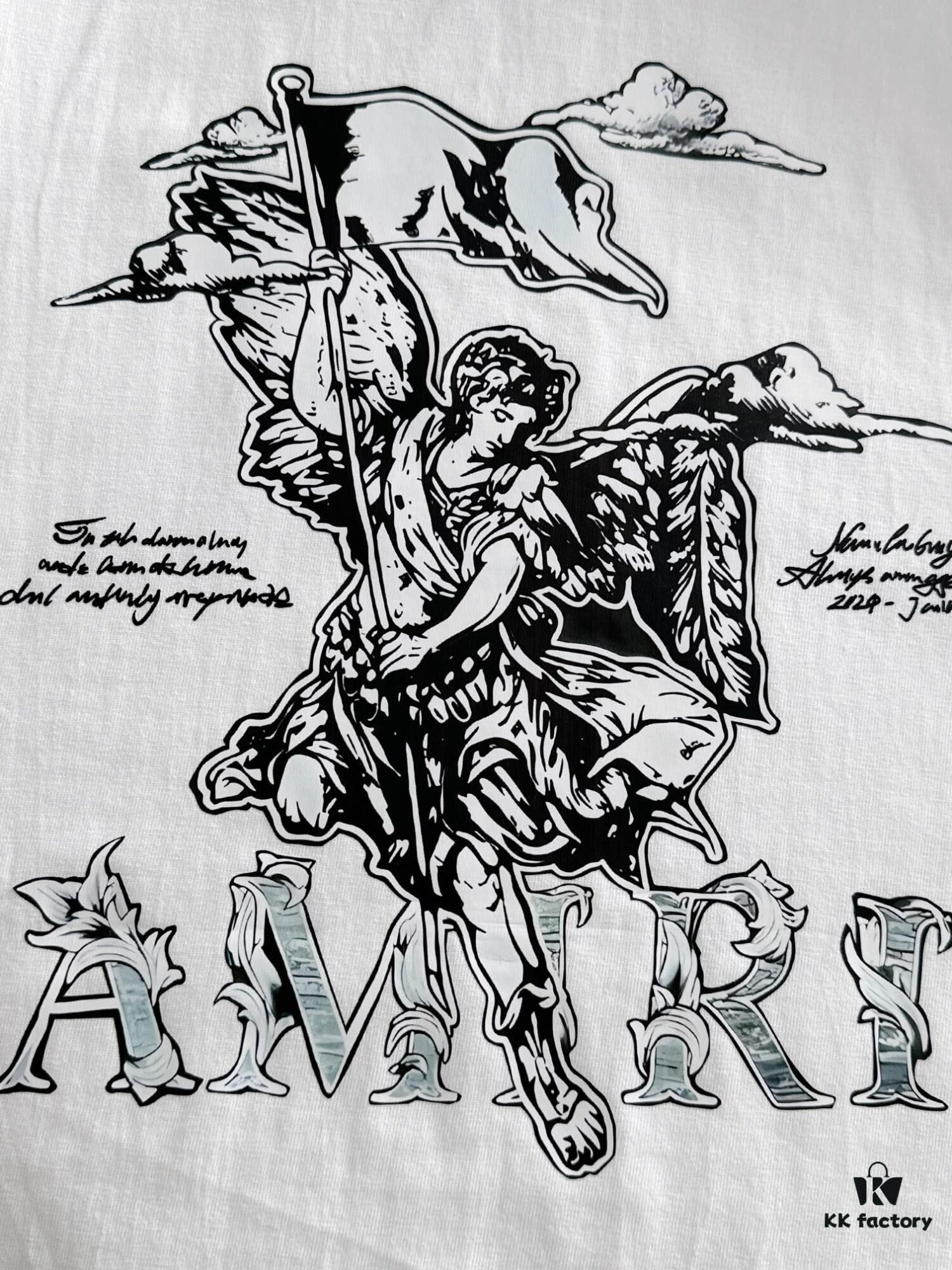 6931a4b8ccd8ab3d7af9905e AMIRI Armani 25SS Summer New Round Neck Short Sleeve T-Shirt! 270g Heavyweight High-End Pure Cotton Fabric with Perfect Texture and Feel! Slim Tailored Design, Clean and Sharp! Exquisitely Stitched with Excellent Fit and Outstanding Breathability! Stylish and Versatile for All Ages—an Essential Wardrobe Staple for Men.
