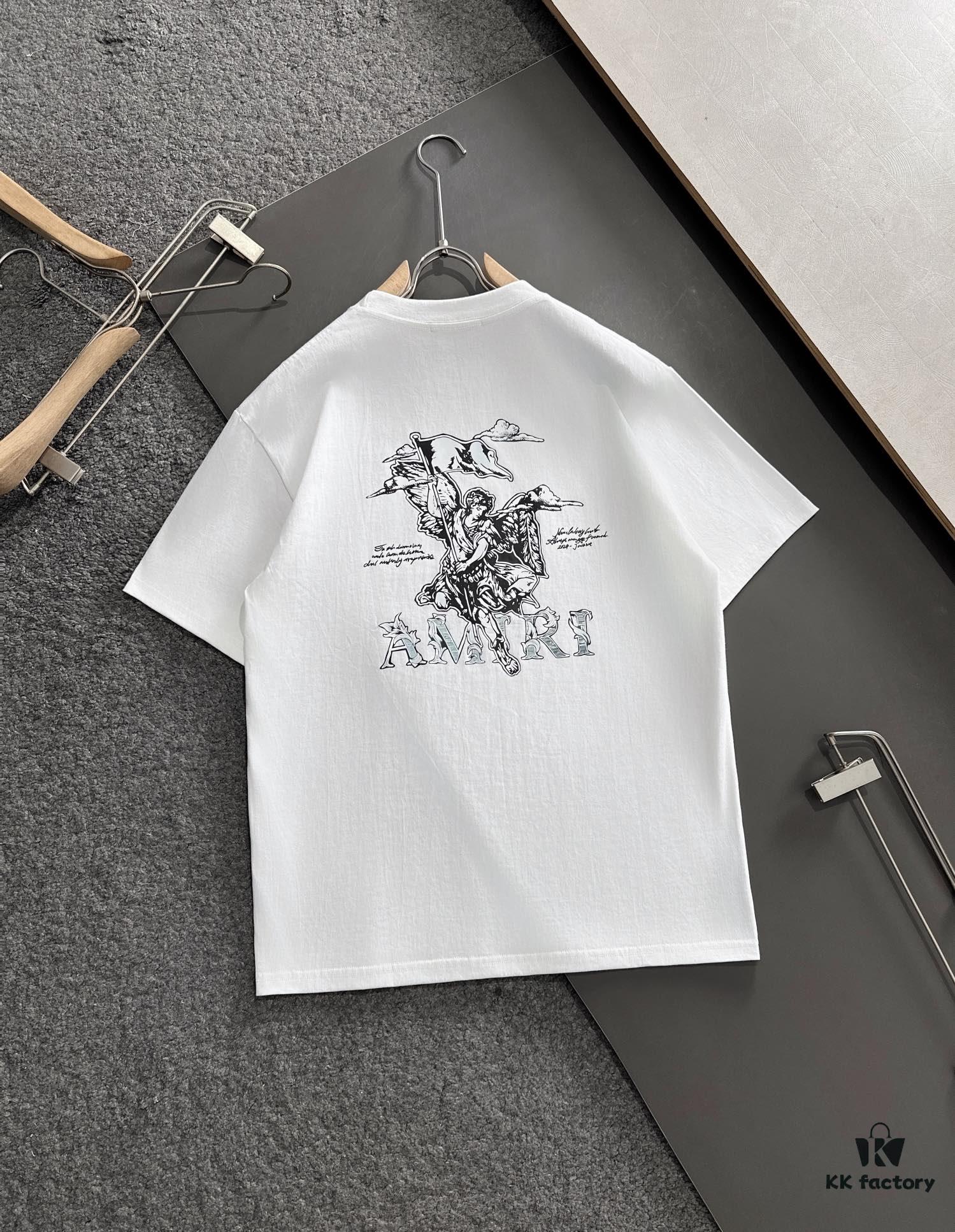 6931a4b8ccd8ab3d7af99062 AMIRI Armani 25SS Summer New Round Neck Short Sleeve T-Shirt! 270g Heavyweight High-End Pure Cotton Fabric with Perfect Texture and Feel! Slim Tailored Design, Clean and Sharp! Exquisitely Stitched with Excellent Fit and Outstanding Breathability! Stylish and Versatile for All Ages—an Essential Wardrobe Staple for Men.
