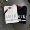 AMIRI Armani 25SS Summer New Round Neck Short Sleeve T-Shirt! 270g High-End Pure Cotton Fabric with Perfect Texture and Hand Feel! Slim Tailored Design, Clean and Sharp! Exquisite Stitching and Craftsmanship! Excellent Silhouette! Highly Breathable! Suitable for All Age Groups! A Must-Have Wardrobe Essential for Men!