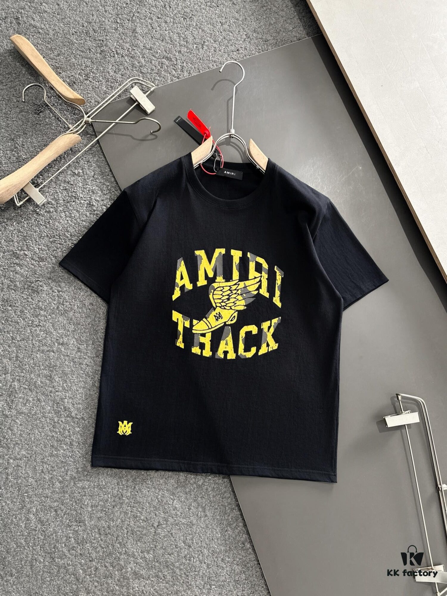 6931a4baccd8ab3d7af99083 AMIRI Armani 25SS Summer New Round Neck Short Sleeve T-Shirt
