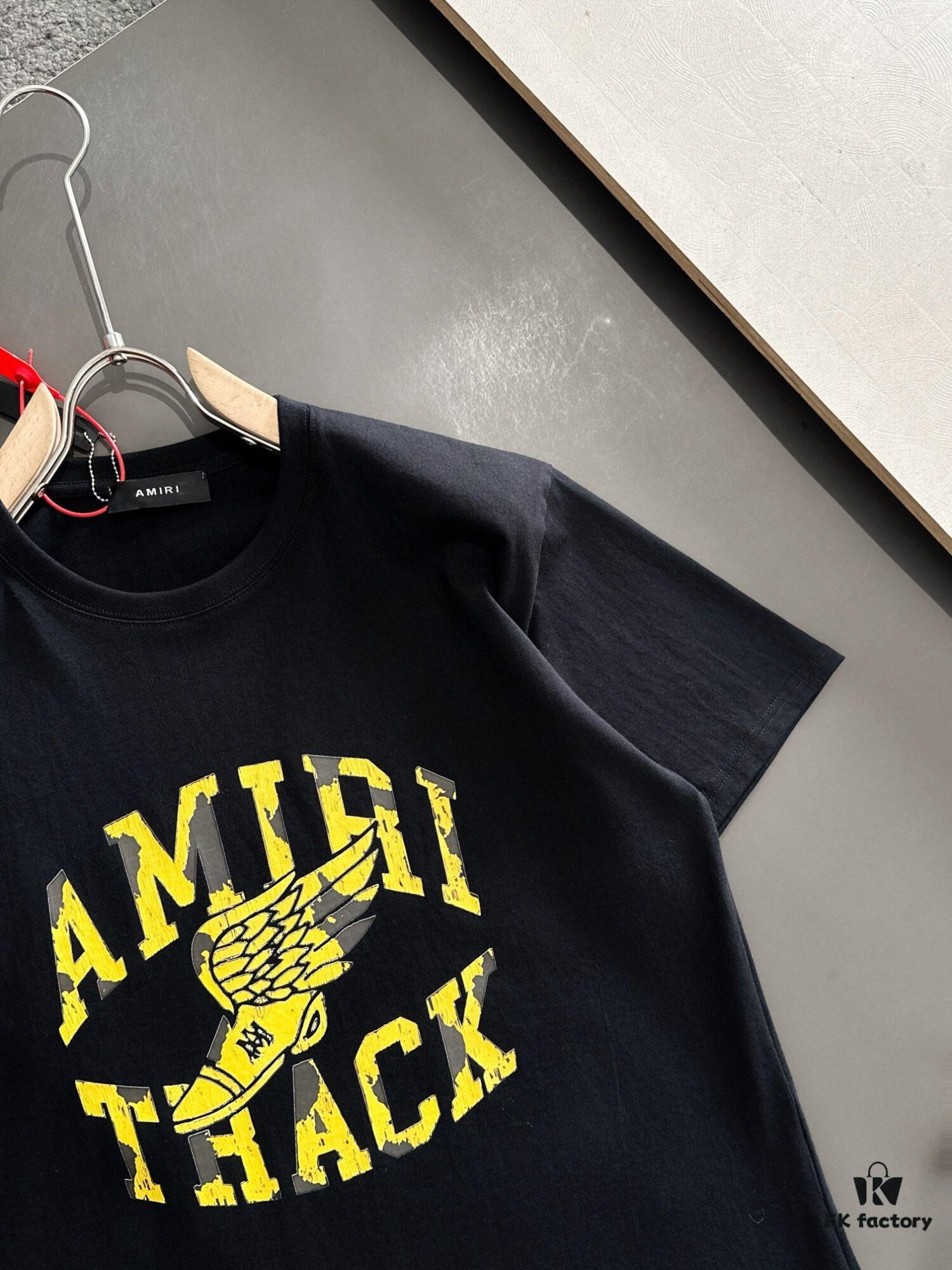 6931a4baccd8ab3d7af99085 AMIRI Armani 25SS Summer New Round Neck Short Sleeve T-Shirt