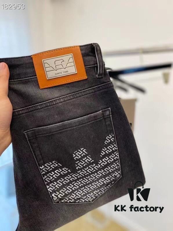 6931a4c0ccd8ab3d7af990ef Armani, 2024 New Arrival, Same as Counter, Original Order High-Quality Washed Casual Jeans, Imported Premium Stretch Denim Fabric, Comfortable and Elastic, Authentic Hardware Logo Trims, Excellent Fit and Extremely High End, Counter Quality, Stylish and Well-Structured When Worn