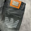 Armani 2024 New Luxury High-End Casual Business Denim Jeans Solid Color Slim Fit Jeans