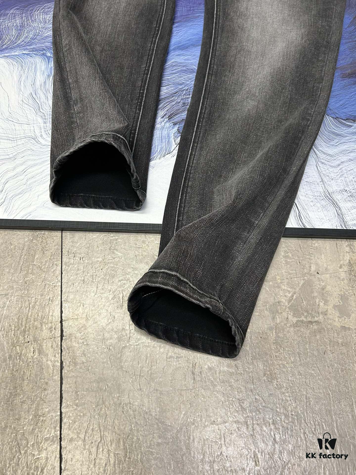6931a4c1ccd8ab3d7af99105 Armani New Arrival 2024 Luxury Casual Business Denim Jeans Solid Color Slim Fit Jeans