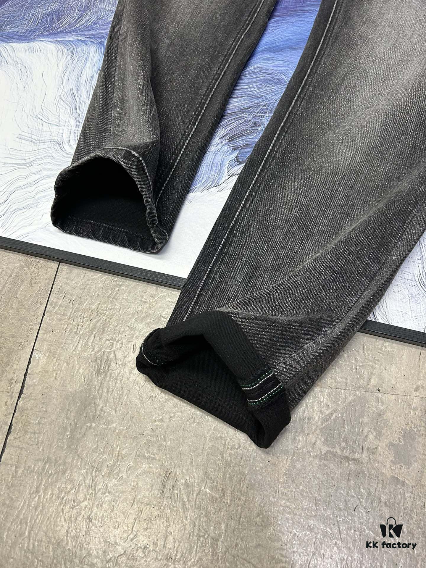 6931a4c1ccd8ab3d7af99106 Armani New Arrival 2024 Luxury Casual Business Denim Jeans Solid Color Slim Fit Jeans