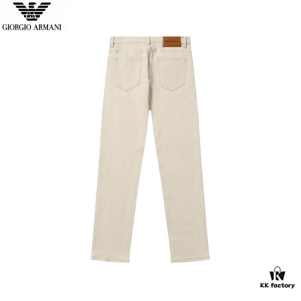 6931a4cdccd8ab3d7af991af Popular Bestseller! New Autumn EMPORIO ARMANI Armani Luxe Combed Stretch Denim Trousers - Business Casual Style, Available at Henglong