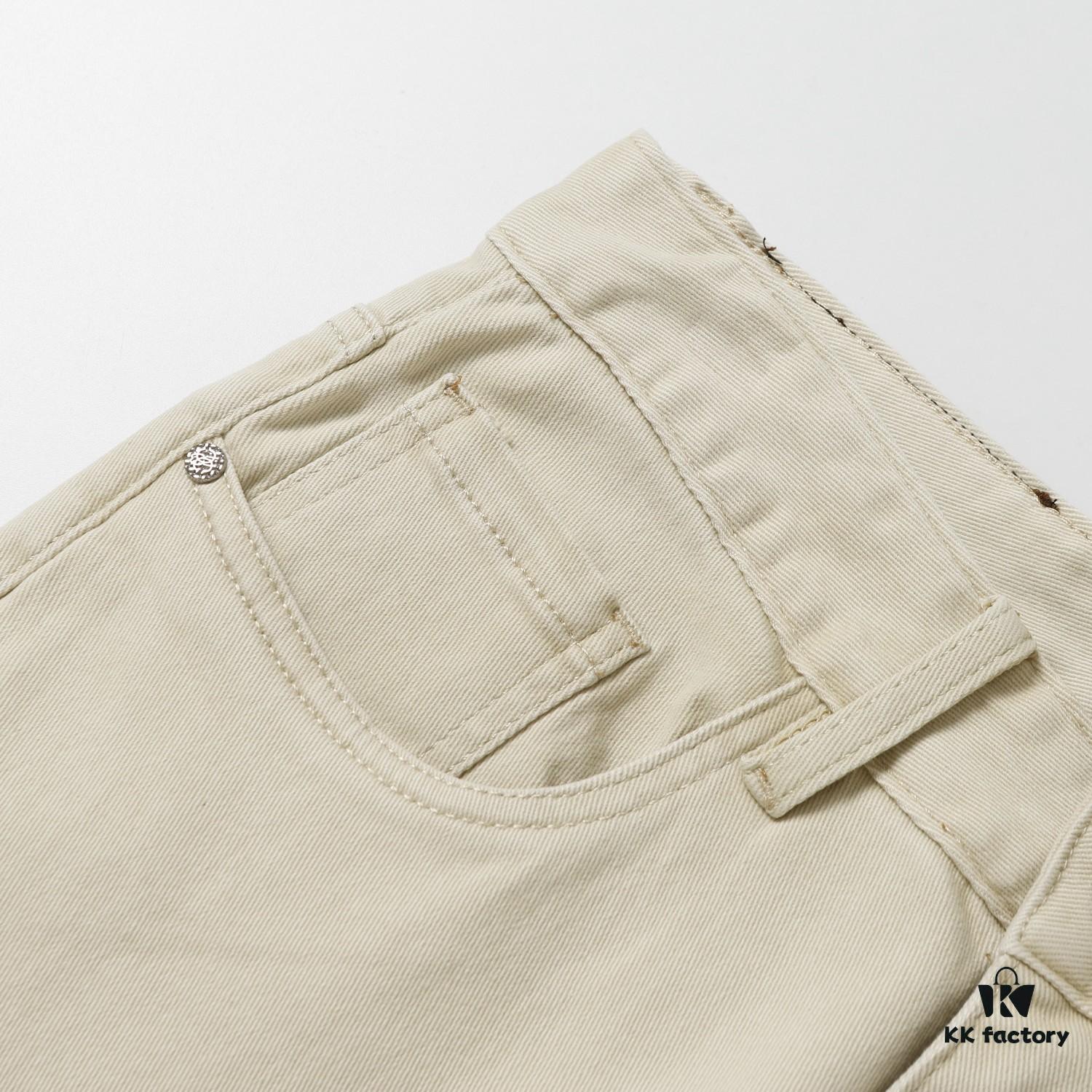 6931a4cdccd8ab3d7af991b7 Popular Bestseller! New Autumn EMPORIO ARMANI Armani Luxe Combed Stretch Denim Trousers - Business Casual Style, Available at Henglong