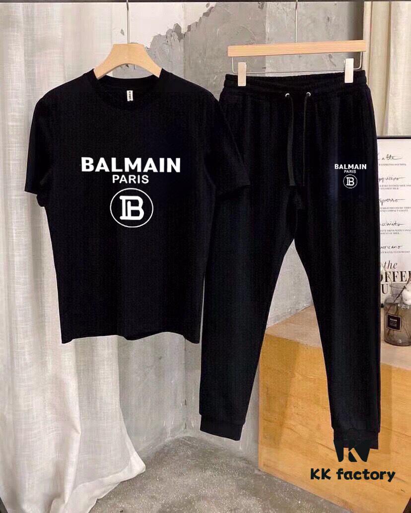 6931a4d0ccd8ab3d7af991ea BALMAIN Summer Men's High-Quality Double-Mercerized Suit, Imported Premium Fabric, Fashion Trend Style