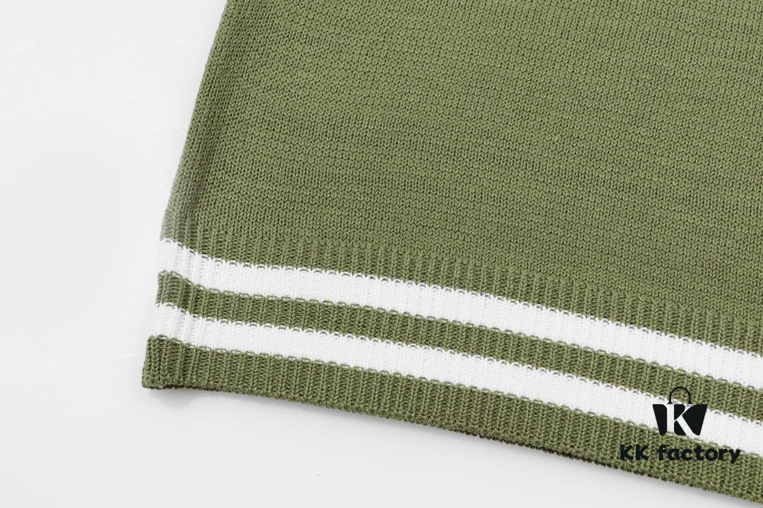 Balmain BALMAIN 2024 New Arrival Polo Short-Sleeve Sweater with Embroidered Logo on Chest Pocket