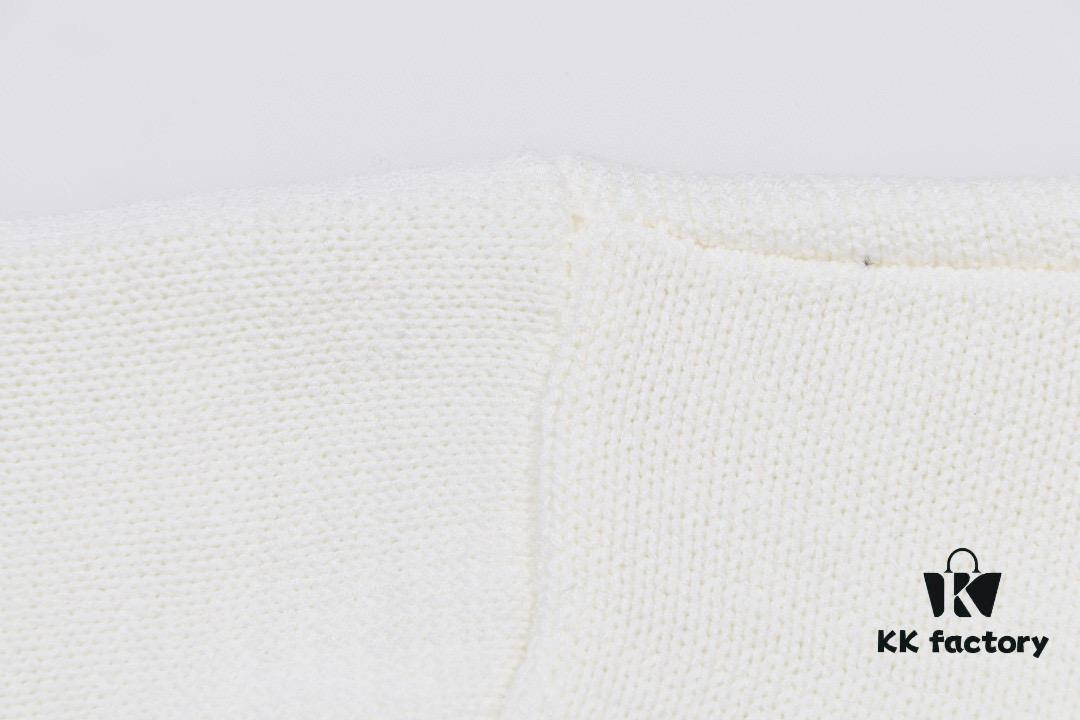 Balmain BALMAIN 2024 New POLO Short-Sleeve Sweater with Embroidered Logo on Chest Pocket