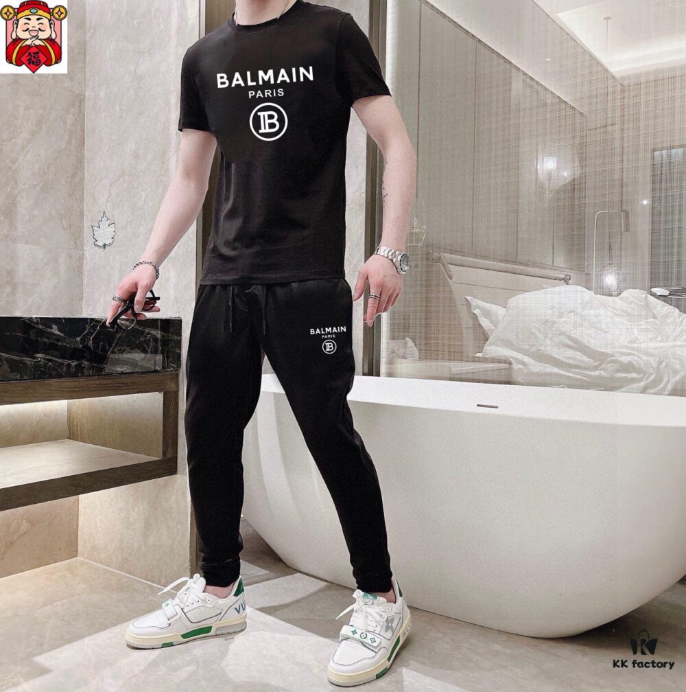 6931a4d2ccd8ab3d7af99217 BALMAIN Men's High-Quality Double-Merino Wool Summer Suit Set, Official Website Same Style, Imported Premium Fabric, Fashion Trend Item