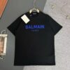 6931a4d4ccd8ab3d7af99238 Balmain* Heavyweight 320g Cotton T-Shirt, Thick and Breathable Loose-Fit Short-Sleeve Crew Neck Tee with Logo Print Design, Spring/Summer New Arrival Fashion Casual Wear