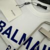 Balmain* 320g Heavyweight Cotton T-Shirt, Thick and Breathable Loose-Fit Short-Sleeve Crew Neck Tee, Fashionable Spring and Summer New Arrival with Printed Logo Design
