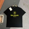 6931a4d6ccd8ab3d7af9925b Balmain Heavyweight 320g Cotton T-Shirt with Logo Print, Breathable and Comfortable Loose-Fit Short-Sleeve Crew Neck Tee for Spring and Summer