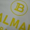 6931a4d7ccd8ab3d7af99267 Balmain Heavyweight 320g Cotton T-Shirt with Logo Print, Breathable Loose-Fit Short-Sleeve Crew Neck Tee for Spring and Summer