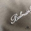 6931a4d9ccd8ab3d7af9928d BALMAIN 25SS Counterpart Round Neck Short Sleeve T-Shirt with Custom Embroidered Logo – Premium Heavyweight Cotton Fabric, Unisex Design
