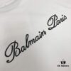 6931a4d9ccd8ab3d7af99298 BALMAIN 2025 SS Collection Counterpart Crew Neck Short Sleeve T-Shirt with Custom Embroidered Logo – Premium Heavyweight Cotton Fabric, Unisex Design