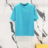 BALMAIN Crew Neck Short Sleeve T-Shirt 260g with Embroidered Logo