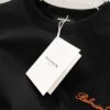 6931a4ddccd8ab3d7af992db BALMAIN 260g Crew Neck Short Sleeve T-Shirt Embroidered Small Letter Logo Saint Warrior Brand Print Design