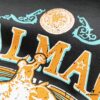 6931a4ddccd8ab3d7af992e0 BALMAIN 260g Crew Neck Short Sleeve T-Shirt Embroidered Small Letter Logo Saint Warrior Brand Print Design