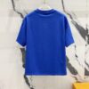6931a4deccd8ab3d7af992e5 BALMAIN Men's 260g Crew Neck Short Sleeve T-Shirt with Brand Letter Flocked Overlapping Logo Print