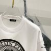 6931a4dfccd8ab3d7af99301 BALMAIN 260g Crew Neck Short Sleeve T-Shirt with Angel Shield and Letter Logo Print