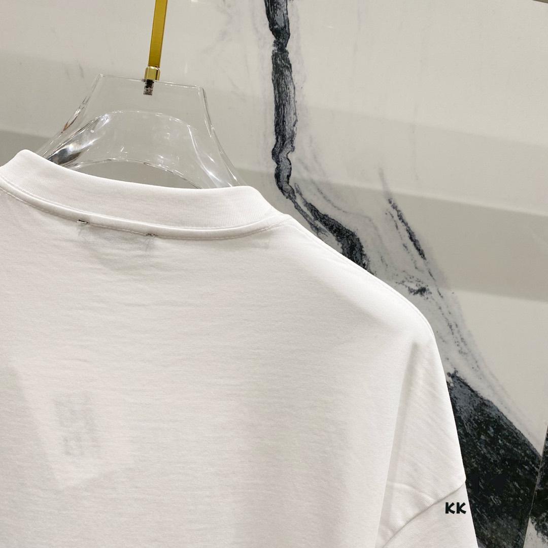 6931a4dfccd8ab3d7af99302 BALMAIN 260g Crew Neck Short Sleeve T-Shirt with Angel Shield and Letter Logo Print
