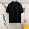 6931a4e0ccd8ab3d7af99309 BALMAIN 260g Crew Neck Short Sleeve T-Shirt with Angel Shield and Letter Logo Print