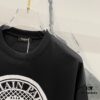 6931a4e0ccd8ab3d7af9930a BALMAIN 260g Crew Neck Short Sleeve T-Shirt with Angel Shield and Letter Logo Print