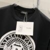 6931a4e0ccd8ab3d7af9930c BALMAIN 260g Crew Neck Short Sleeve T-Shirt with Angel Shield and Letter Logo Print