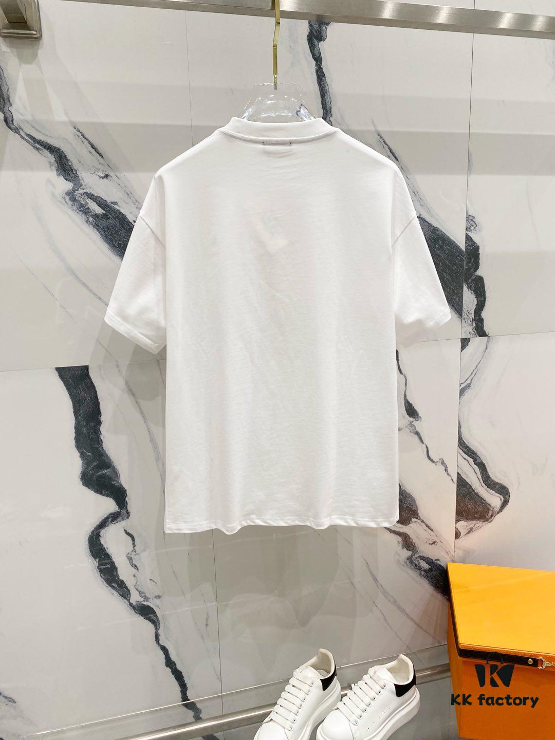 6931a4e0ccd8ab3d7af99312 BALMAIN Crew Neck Short Sleeve T-Shirt 260g with Brand Logo and Red Lip Print